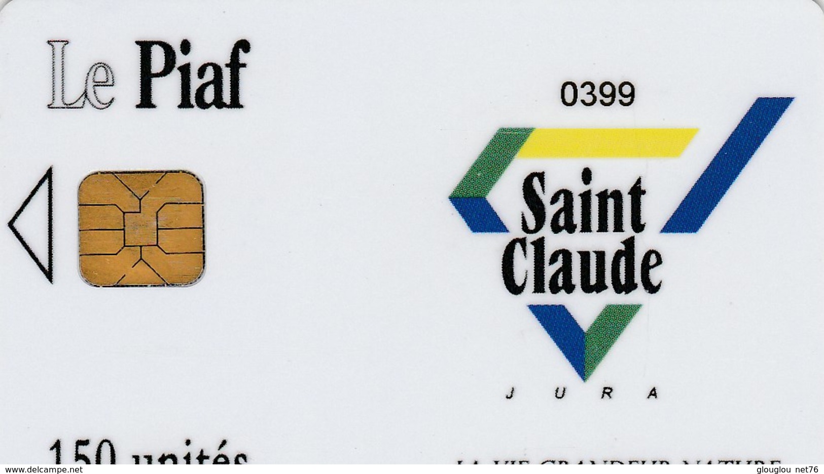 CARTE DE STATIONNEMENT  LE PIAF...ST-CLAUDE - PIAF Parking Cards