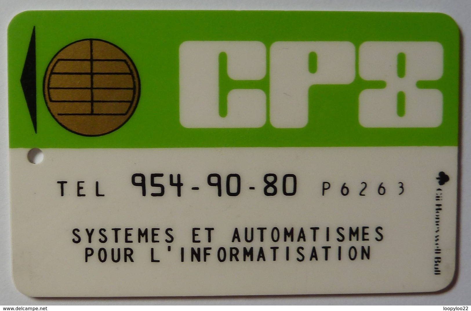 FRANCE - Bull CP8 - Early 1980 - Specimen Facimile Chip - Systemes Et Automatismes Pour L'Informatisation - Printed - R - Altri & Non Classificati