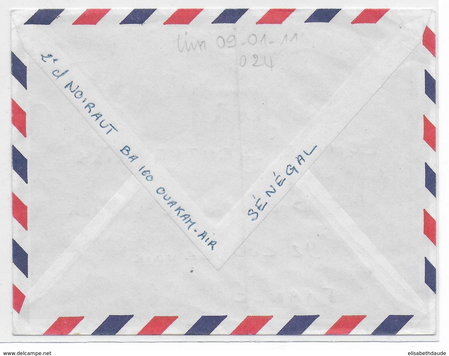 AVIATION MILITAIRE - 1967 - ENVELOPPE FM De La BASE AERIENNE N°160 De OUAKAM AIR (SENEGAL) - Guerre De 1939-45