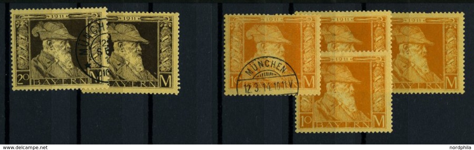 BAYERN o,*, **, 1876-1920, Dublettenpartie Pfennige, überwiegend mittlere Werte, Erhaltung meist feinst/Pracht, besichti