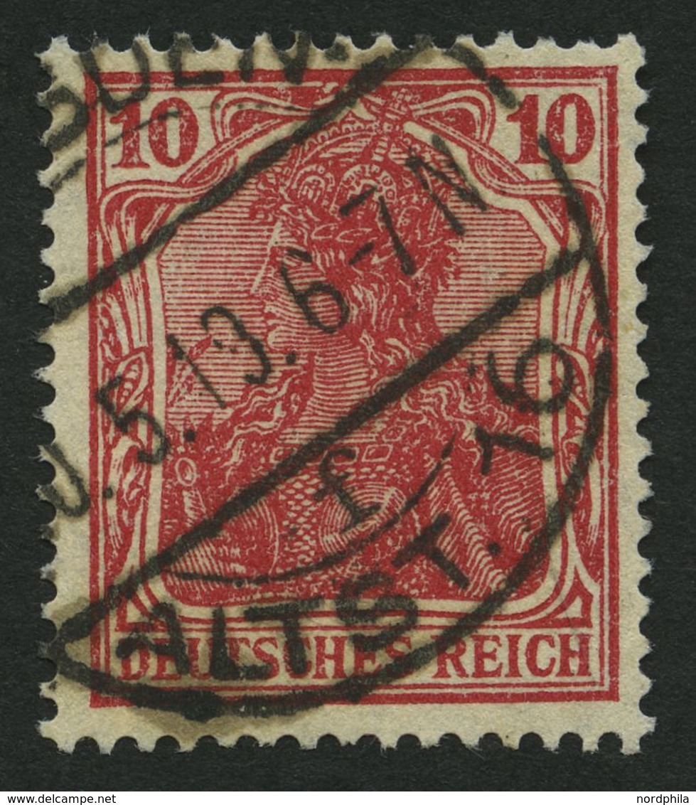 Dt. Reich 86IIf O, 1919, 10 Pf. Dunkelrosarot Kriegsdruck, üblich Gezähnt Pracht, Gepr. Jäschke-L., Mi. 200.- - Sonstige & Ohne Zuordnung