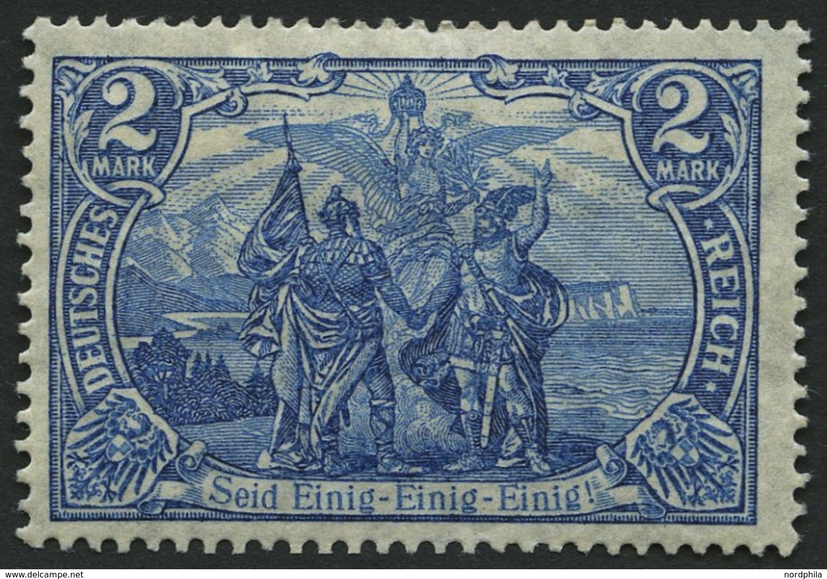 Dt. Reich 95AII *, 1916, 2 M. Kriegsdruck, Gezähnt A, Falzrest, Pracht, Gepr. Dr. Oechsner, Mi. 140.- - Sonstige & Ohne Zuordnung