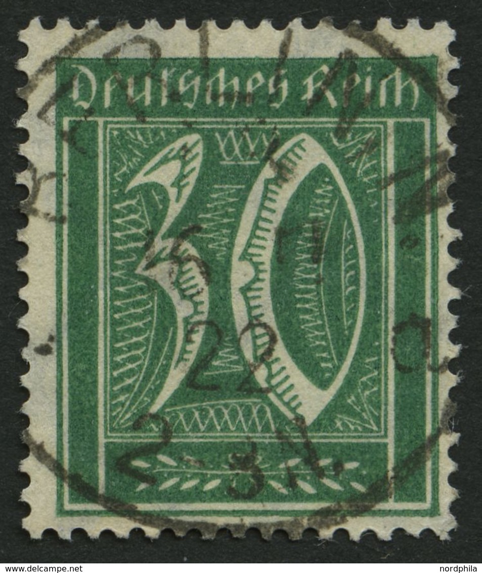 Dt. Reich 181 O, 1922, 30 Pf. Opalgrün, Wz. 2, Pracht, Fotobefund Weinbuch, Mi. 420.- - Usati