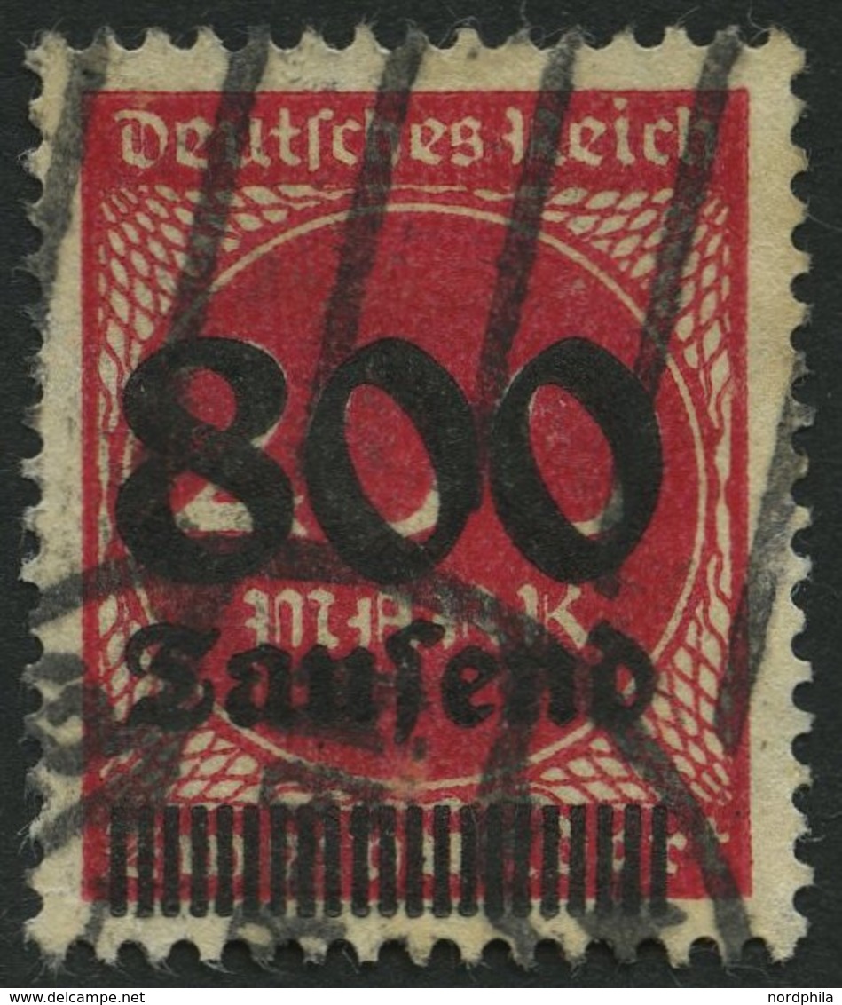 Dt. Reich 303 O, 1923, 800 Tsd. Auf 200 M. Lilarot, Feinst, Gepr. Dr. Oechsner, Mi. 100.- - Used Stamps