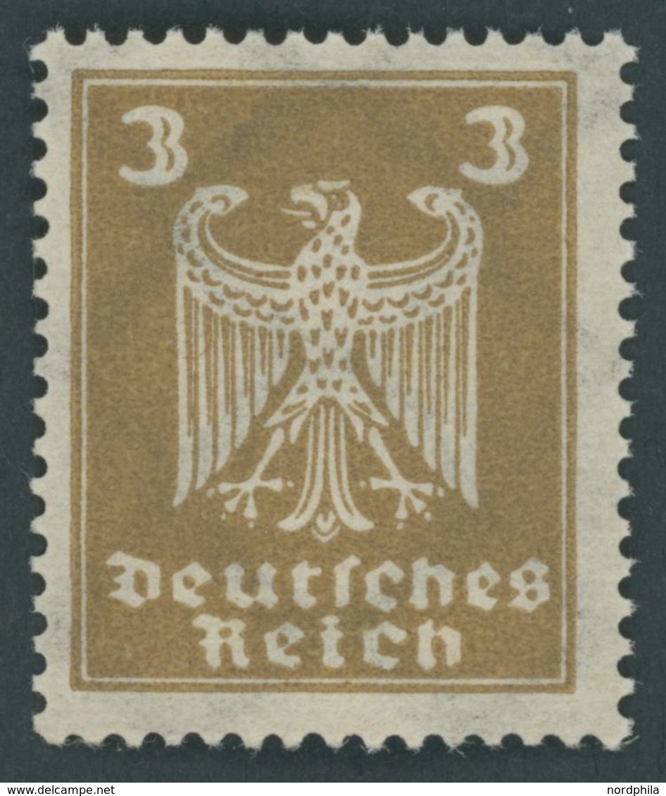 Dt. Reich 355Y **, 1924, 3 Pf. Reichsadler, Wz. Liegend, Pracht, Mi. 400.- - Used Stamps