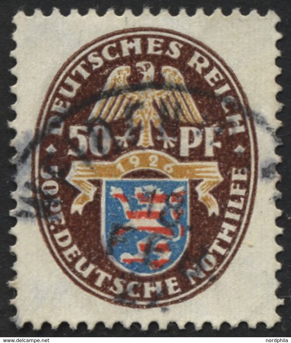 Dt. Reich 401X O, 1926, 50 Pf. Nothilfe, Wz. Stehend, Pracht, Mi. 130.- - Used Stamps