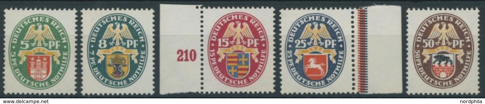 Dt. Reich 425-29 **, 1928, Nothilfe, Postfrischer Prachtsatz, Mi. 240.- - Used Stamps