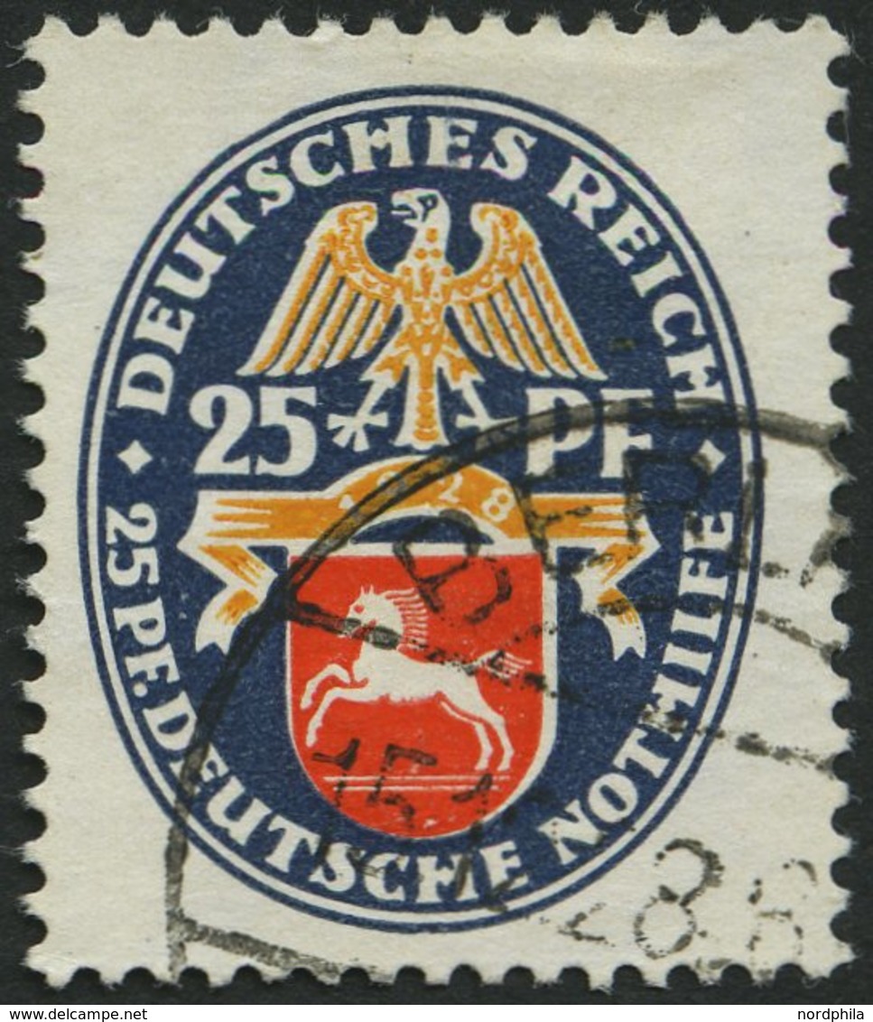 Dt. Reich 428Y O, 1928, 25 Pf. Nothilfe, Wz. Liegend, Pracht, Mi. 65.- - Used Stamps