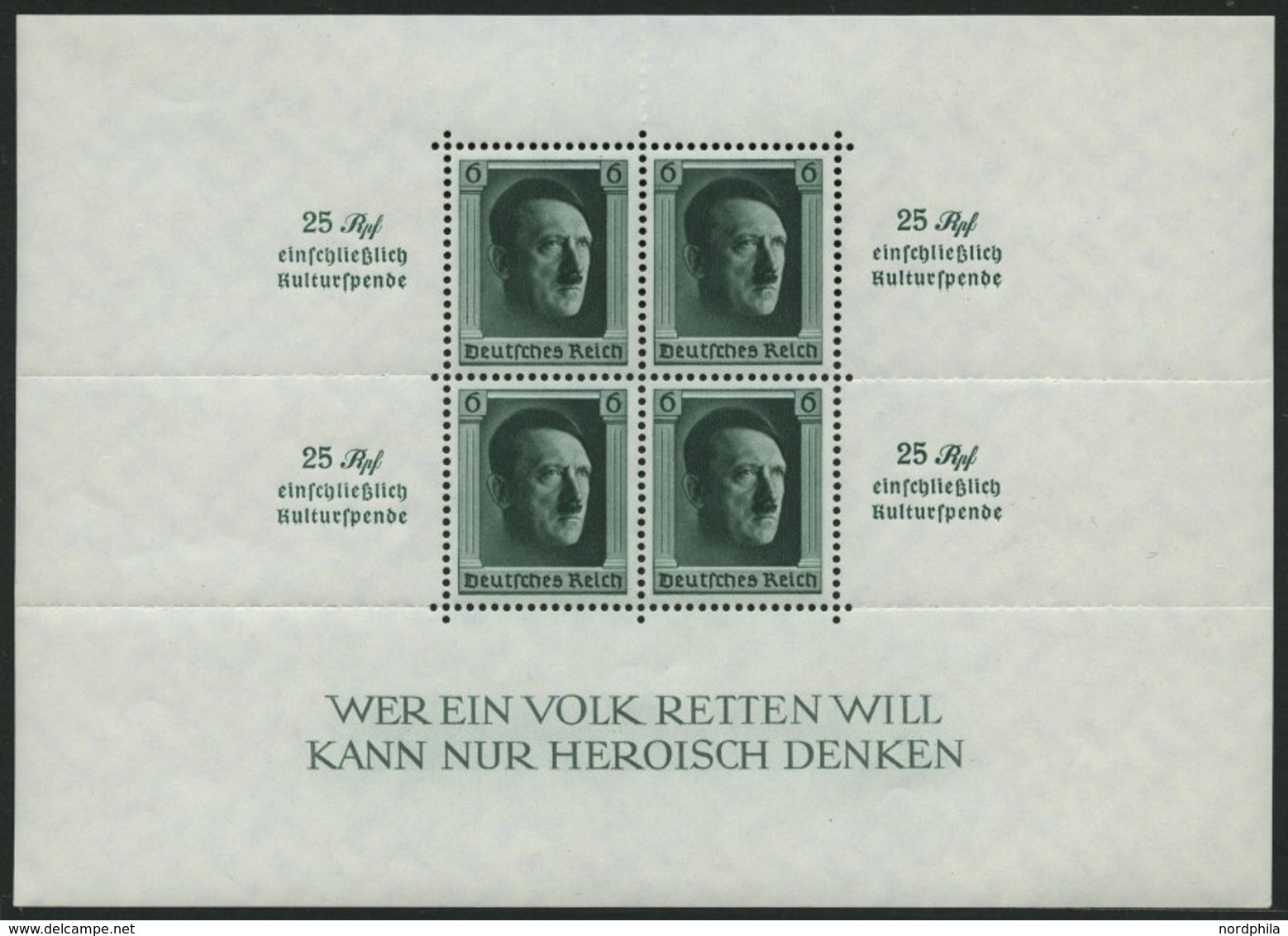 Dt. Reich Bl. 9 **, 1937, Block Kulturspende, Pracht, Mi. 320.- - Sonstige & Ohne Zuordnung