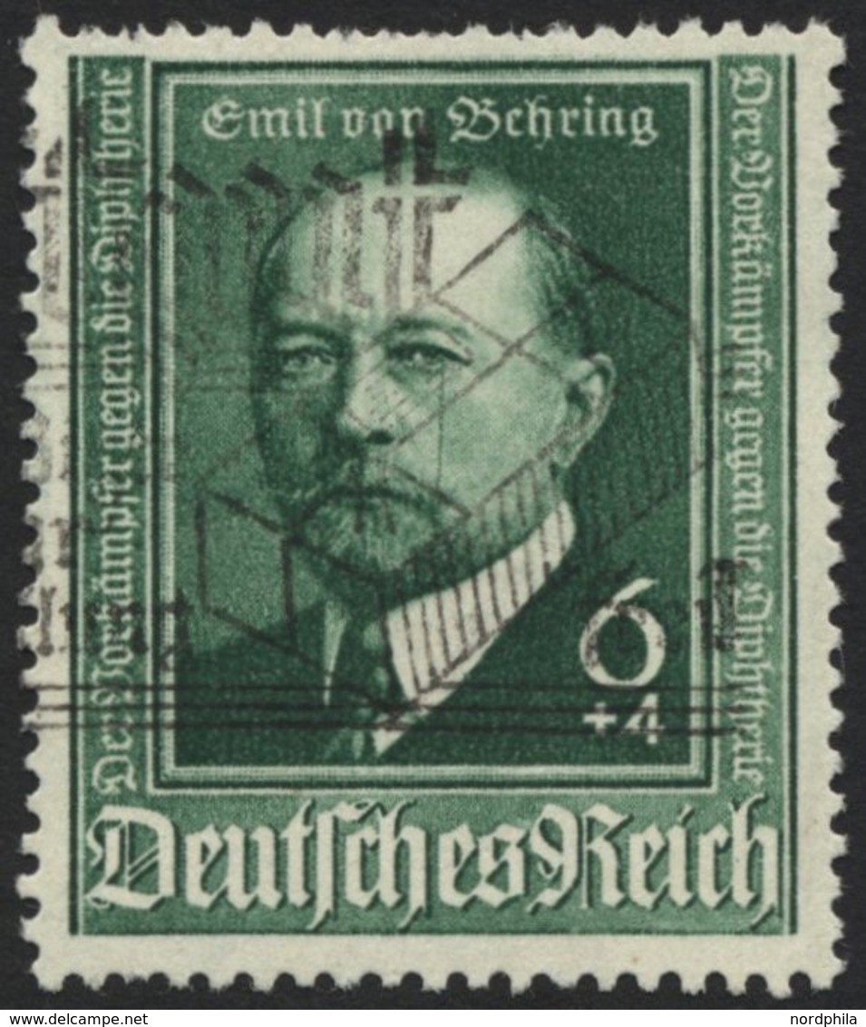 Dt. Reich 760II O, 1940, 6 Pf. Behring Mit Abart Senkrechter Strich Vom Rechten Auge Zum Mundwinkel, Feinst (obere Zahnr - Autres & Non Classés