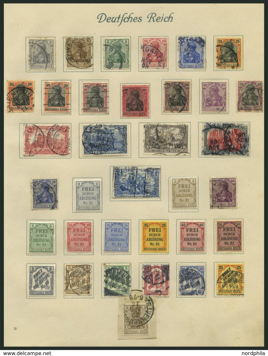 SAMMLUNGEN O,* , Alte Sammlung Dt. Reich Von 1872-1922 Im Borekalbum Mit Zahlreichen Guten Werten, Etwas Unterschiedlich - Gebraucht