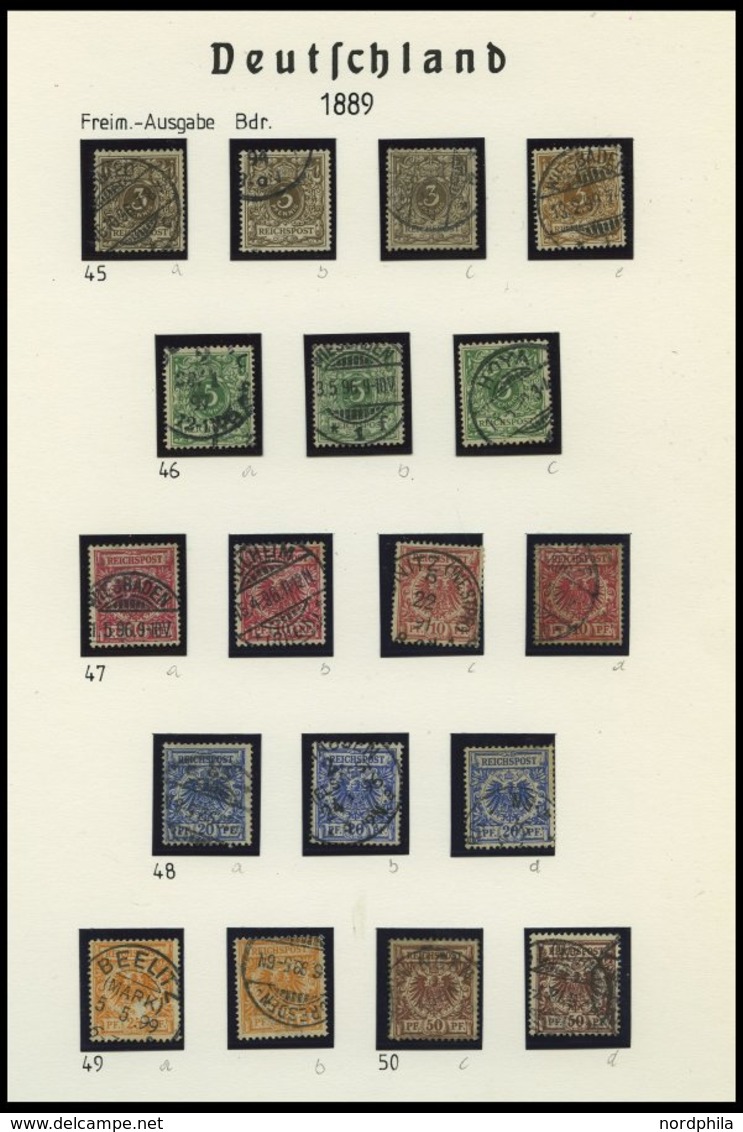 SAMMLUNGEN O,Brief,* , 1875-1923, Interessante Reichhaltige Restsammlung, Marken Oft Nicht Ríchtig Katalogisiert, Daher  - Oblitérés
