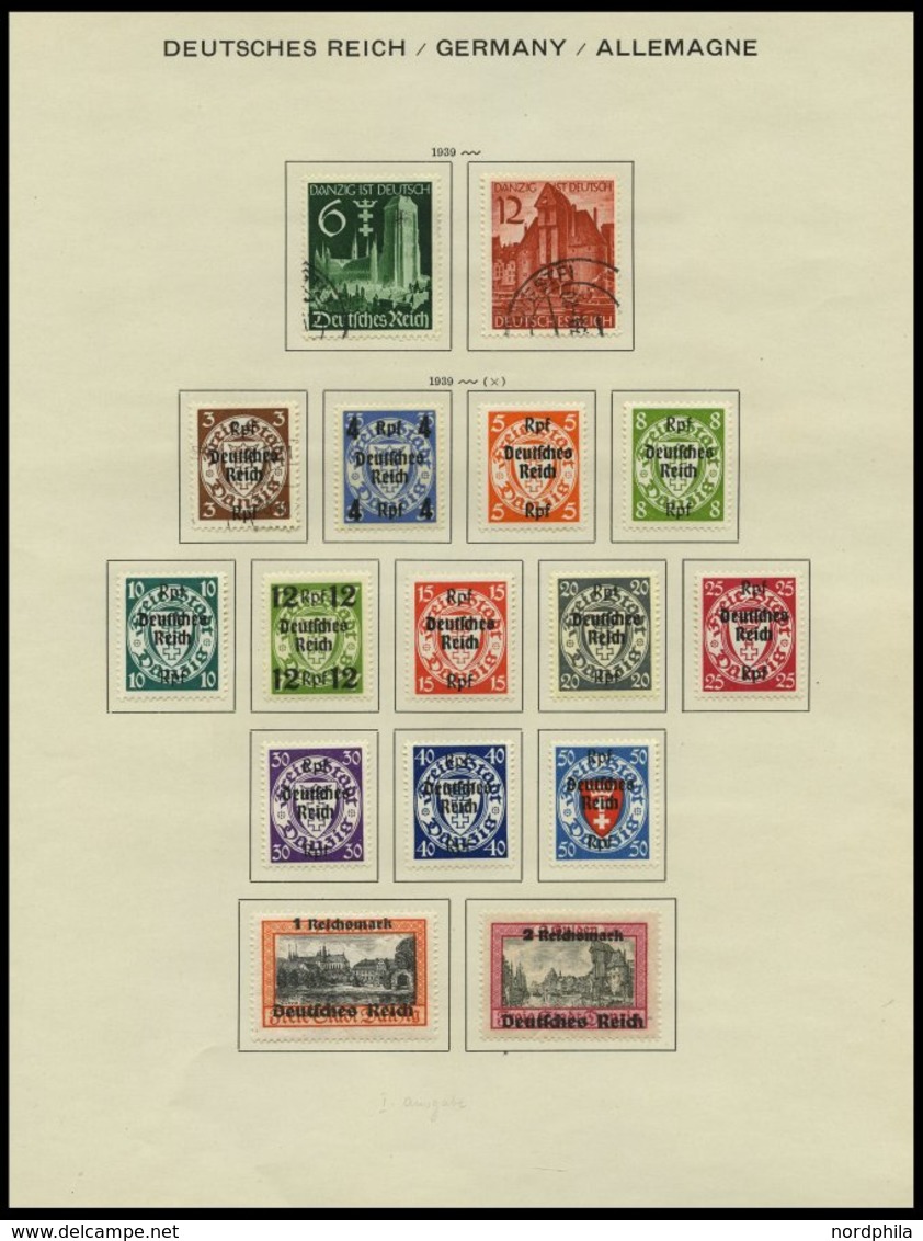 SAMMLUNGEN O,* , 1923-45, Saubere Sammlung Dt. Reich Auf Schaubek Seiten Mit Noch Vielen Guten Mittleren Werten, Sätzen  - Used Stamps