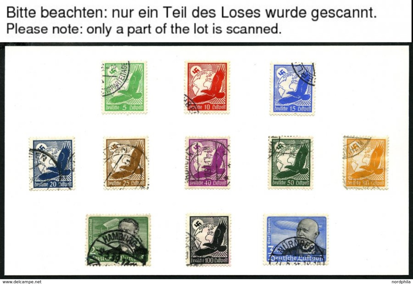 LOTS O, 1933-43, Partie Verschiedener Kompletter Mittlerer Ausgaben, Fast Nur Prachterhaltung, Mi. 490.- - Gebraucht