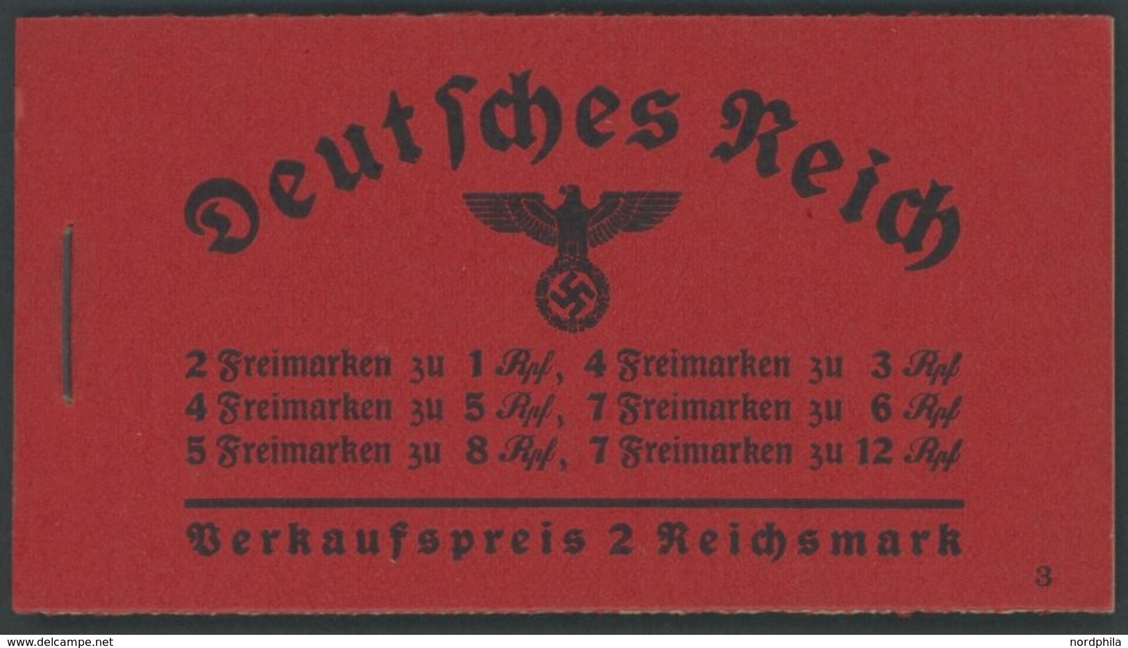 ZUSAMMENDRUCKE MH 36.2 **, 1936, Markenheftchen Hindenburg, Pracht, Mi. 450.- - Se-Tenant