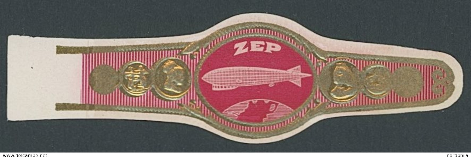 ZEPPELINPOST 1936, Zeppelin Und Moderne Verkehrsmittel Auf Reklameblatt Einer Bleistiftfabrik, Dazu Zeppelinbild-Zigarre - Poste Aérienne & Zeppelin