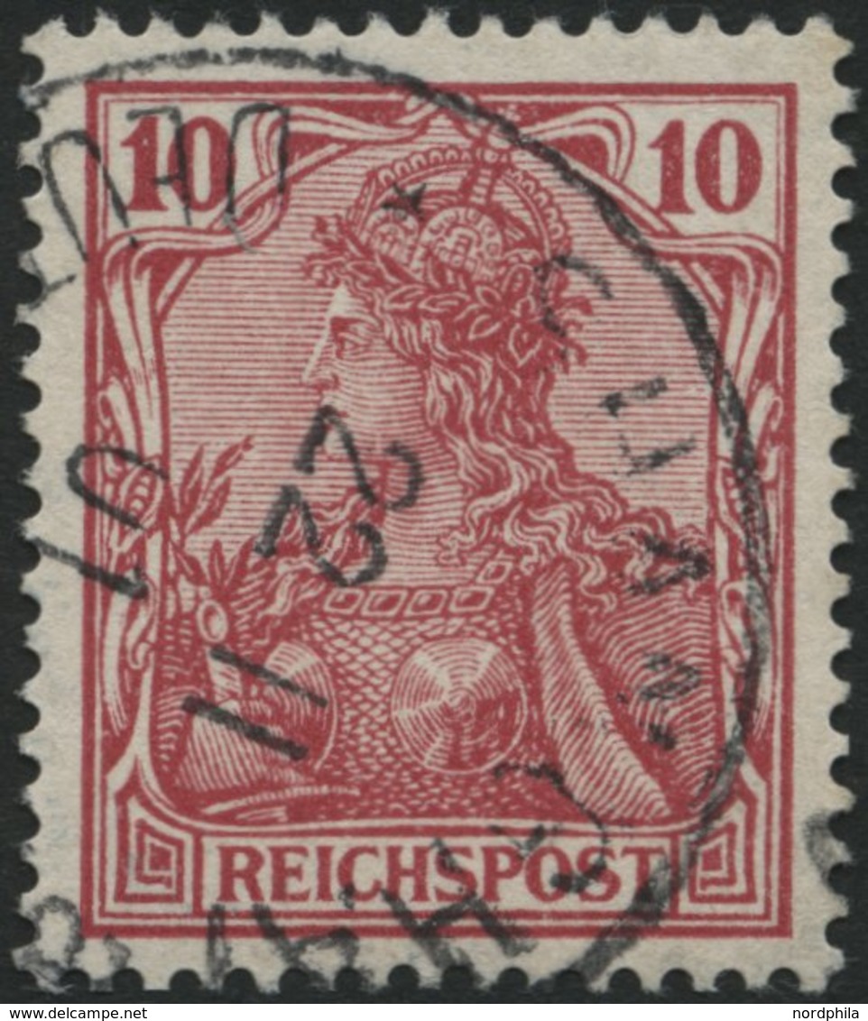 DP CHINA P Vc O, Petschili: 1900, 10 Pf. Reichspost, Stempel SHANGHAI, Pracht, Mi. 55.- - Chine (bureaux)