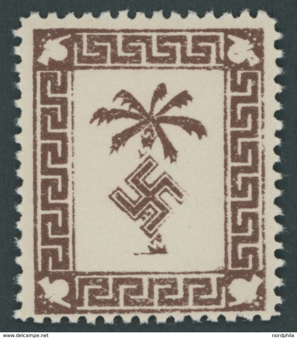FELDPOSTMARKEN (*), 1943, Tunispäckchenmarke, Ohne Gummi, Pracht - Occupazione 1938 – 45