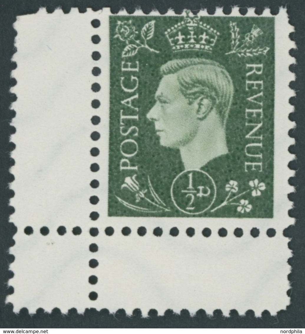 PROPAGANDAFÄLSCHUNGEN 3 (*), 1944, 1/2 P. König Georg VI, Ohne Gummi, Pracht, Mi. 85.- - Besetzungen 1938-45