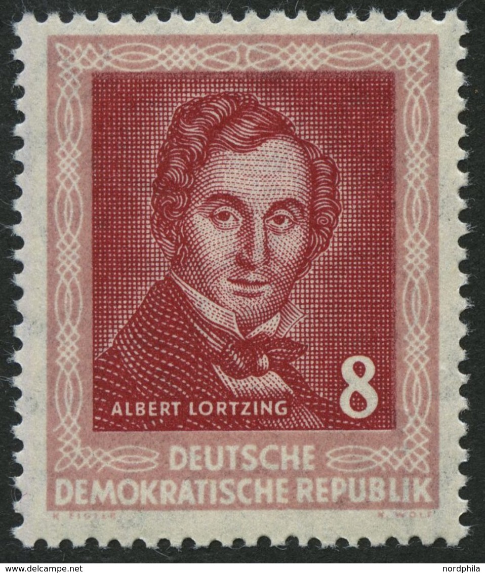 DDR 309YII *, 1962, 8 Pf. Lortzing, Wz. 2YII, Pacht, Gepr. Schönherr, Mi. 40.- - Gebraucht