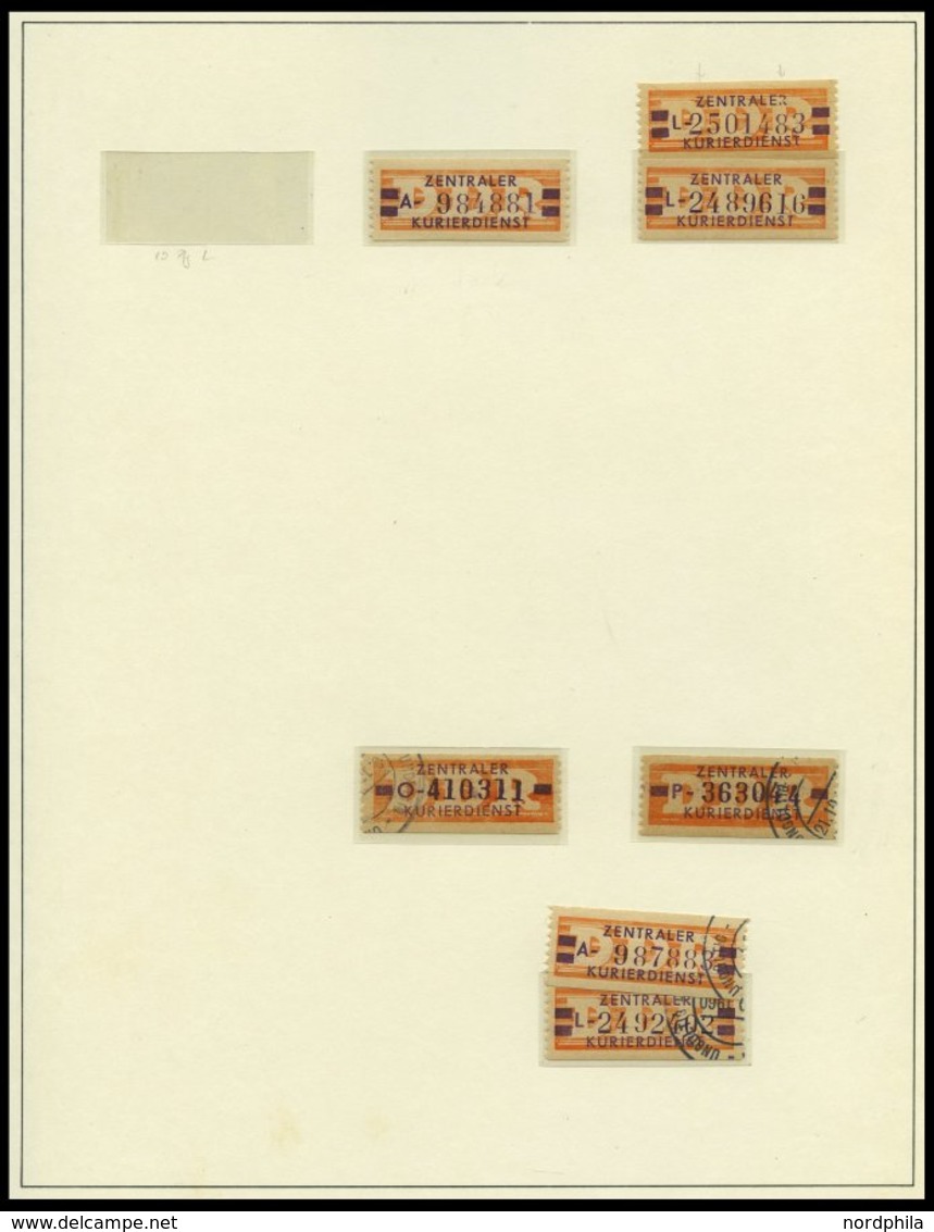 DIENSTMARKEN B D 16-31 **, O, überwiegend Postfrische Sammlung Wertstreifen-Nachdrucke, Mit 88 Werten, Fast Nur Prachter - Sonstige & Ohne Zuordnung