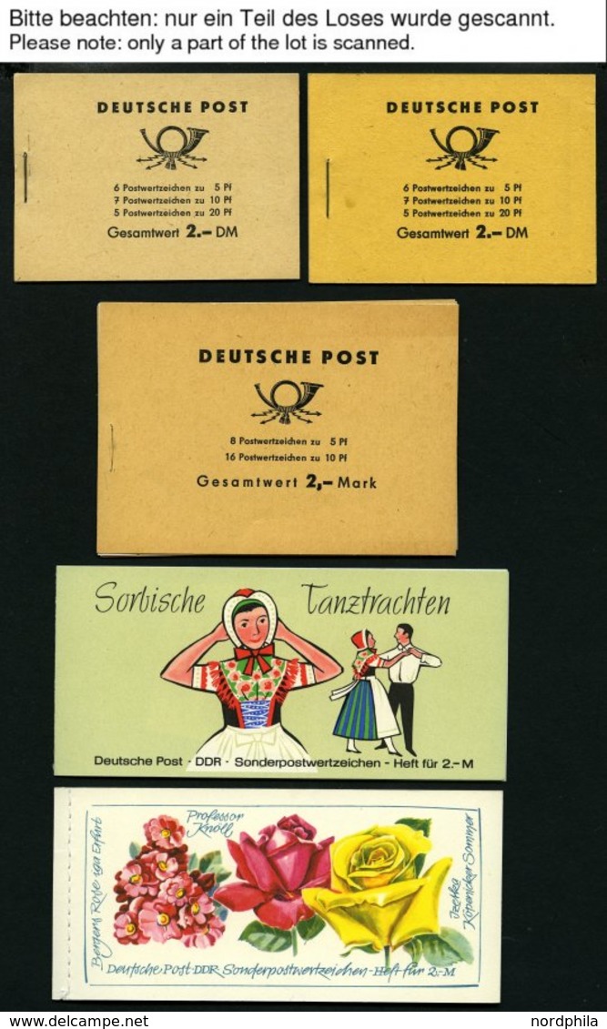 ZUSAMMENDRUCKE Aus MH 3a/1-10 **, 1960-90, 12 Verschiedene Markenheftchen, Fast Nur Pracht (MH 4c/1c Ohne Klammer), Mi.  - Zusammendrucke