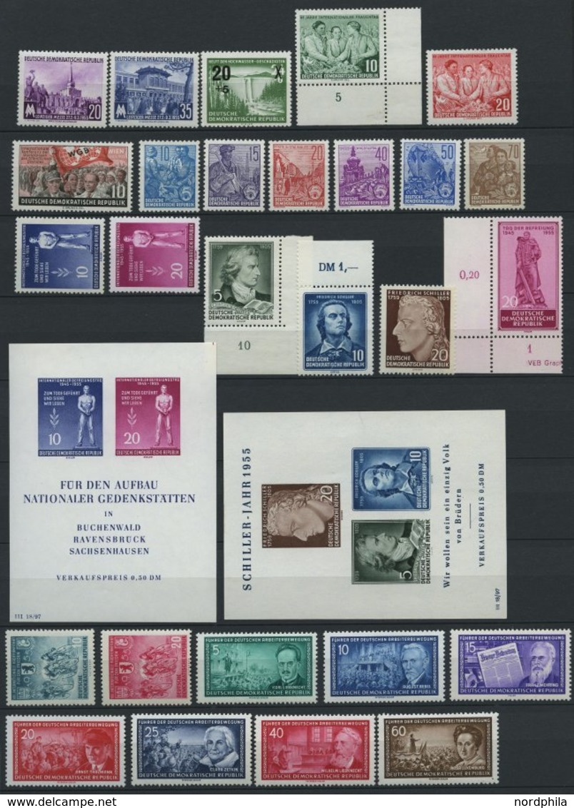 JAHRGÄNGE 447-509 **, 1955, Kompletter Jahrgang Mit 3 Blocks, Pracht - Altri & Non Classificati