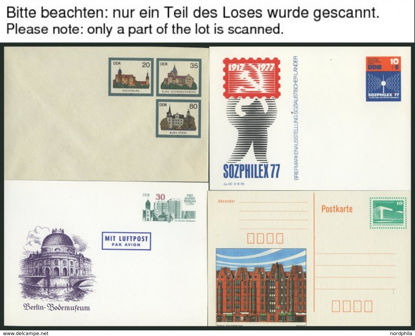 GANZSACHEN A. P 82-109 BRIEF, 1977-90 40 Verschiedene Ungebrauchte Ganzsachen, Dabei U 1-11 Und P 93-109 Komplett, T 1 E - Autres & Non Classés