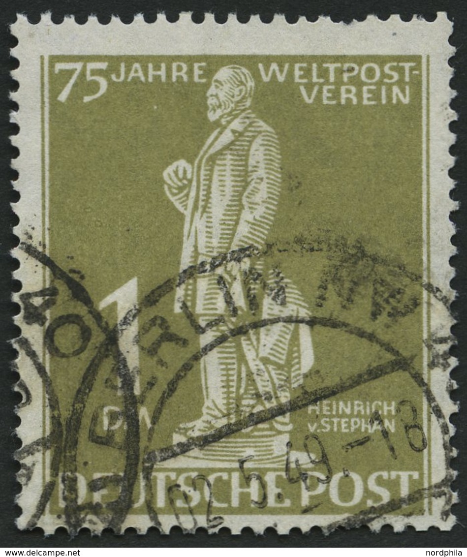 BERLIN 40II O, 1949, 1 M. Stephan Mit Abart Weißer Fleck Im Sockel, Zweites E Von Deutsche Oben Ausgebuchtet, Einkerbung - Altri & Non Classificati