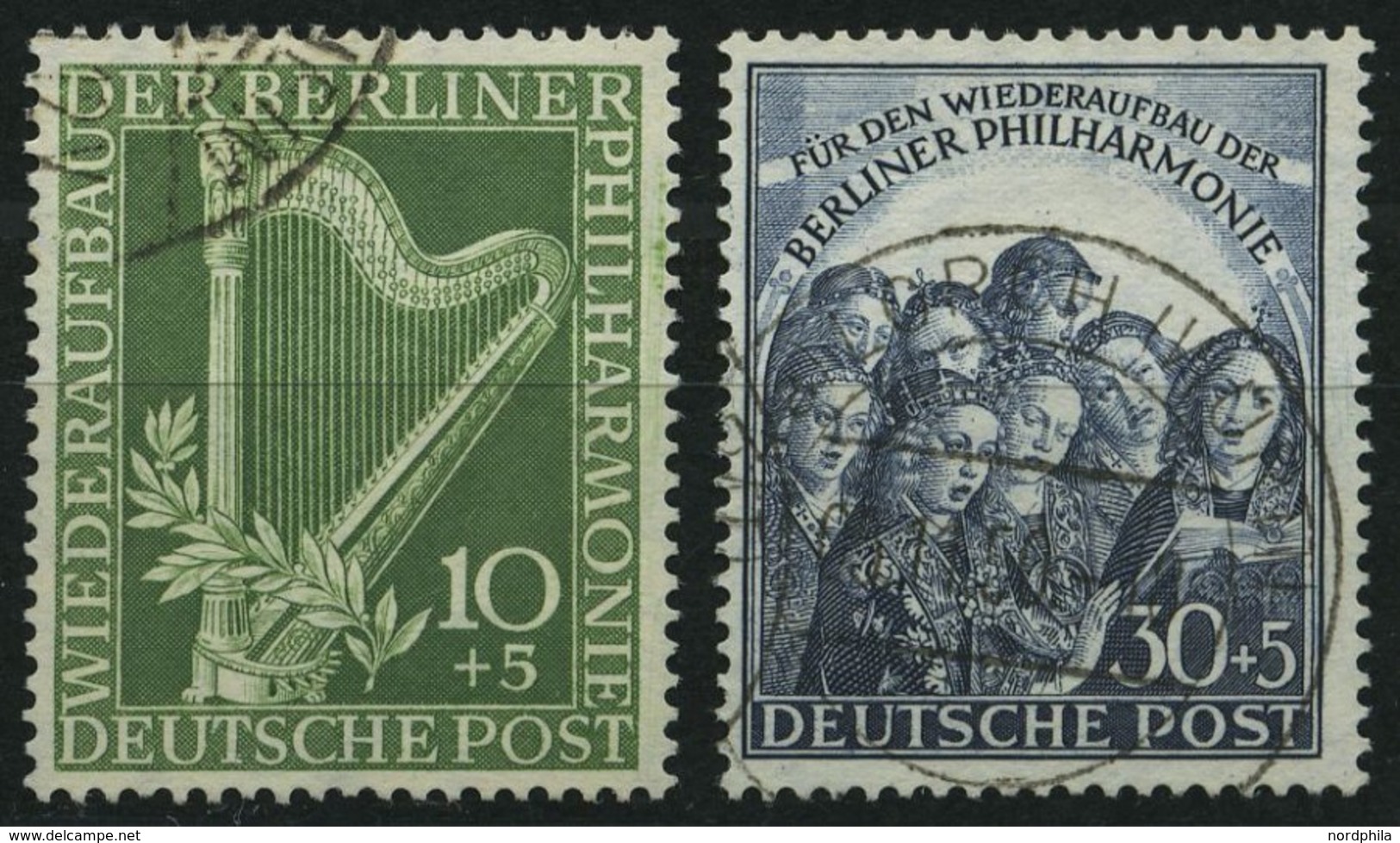 BERLIN 72/3 O, 1950, Philharmonie, Pracht, Mi. 130.- - Altri & Non Classificati