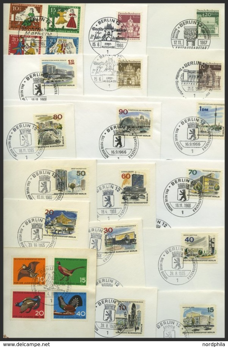 JAHRGÄNGE 250-98 BRIEF, 1965/6, 2 Komplette Jahrgänge Auf FDC`s, Pracht - Sonstige & Ohne Zuordnung