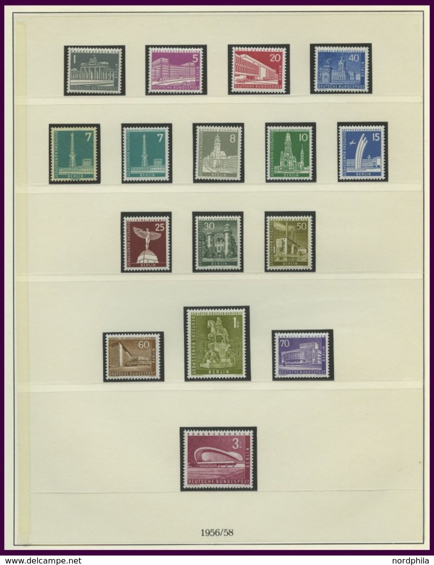 SAMMLUNGEN **, 1953-90, Ab Glocke Mitte Komplette Postfrische Sammlung In 2 Lindner Falzlosalben, Text Komplett, Prachte - Sammlungen