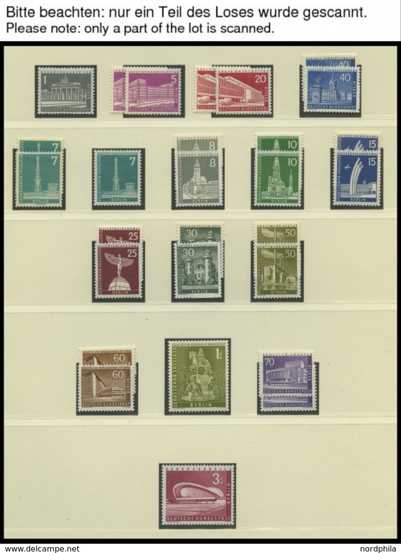 SAMMLUNGEN **, Komplette Postfrische Sammlung Berlin Von 1956-74 Auf Falzlosseiten (Lindner Und Krüger), Text Ab 1948 Bi - Sammlungen