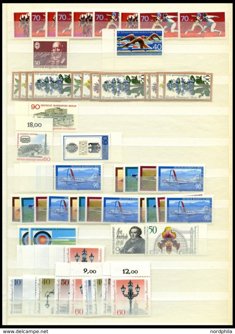 LOTS **, Sauber Gesteckte Dublettenpartie Berlin Von 1969-81 Auf Einsteckseiten, Prachterhaltung - Used Stamps