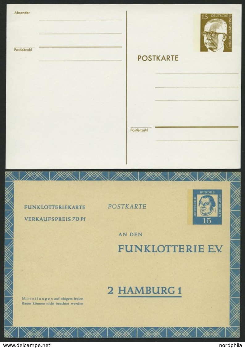 GANZSACHEN Aus P 1d-113 BRIEF, 1949-74, 64 Verschiedene Ungebrauchte Ganzsachenkarten, Fast Nur Prachterhaltung - Sammlungen