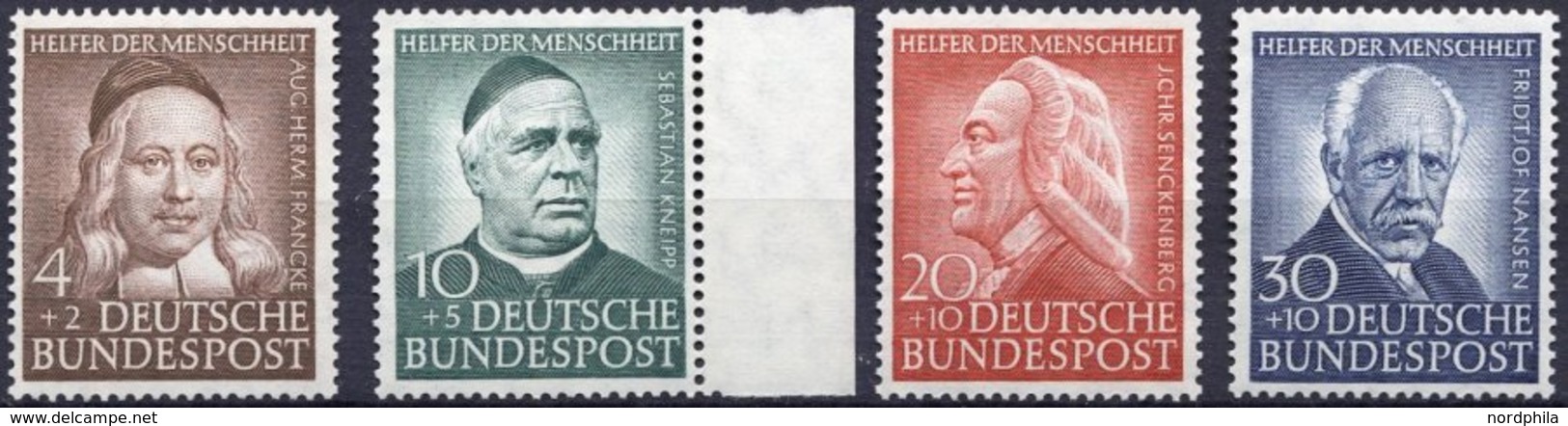 BUNDESREPUBLIK 173-76 **, 1953, Helfer Der Menschheit, Prachtsatz, Mi. 90.- - Oblitérés