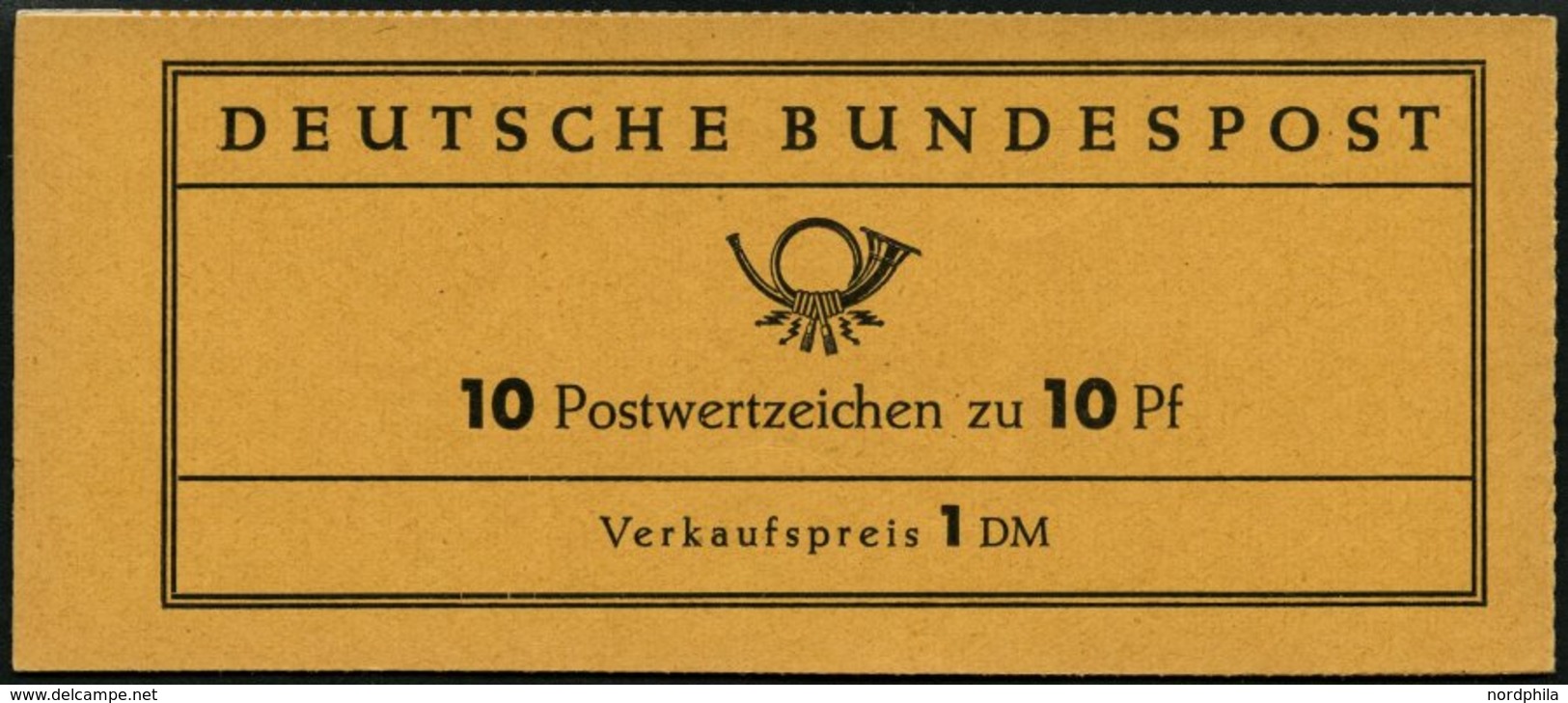 ZUSAMMENDRUCKE MH 6caII **, 1960, Markenheftchen Heuss Lumogen, Erstauflage, Mit Liegendem Grünen L Oberhalb Der Unteren - Sonstige & Ohne Zuordnung