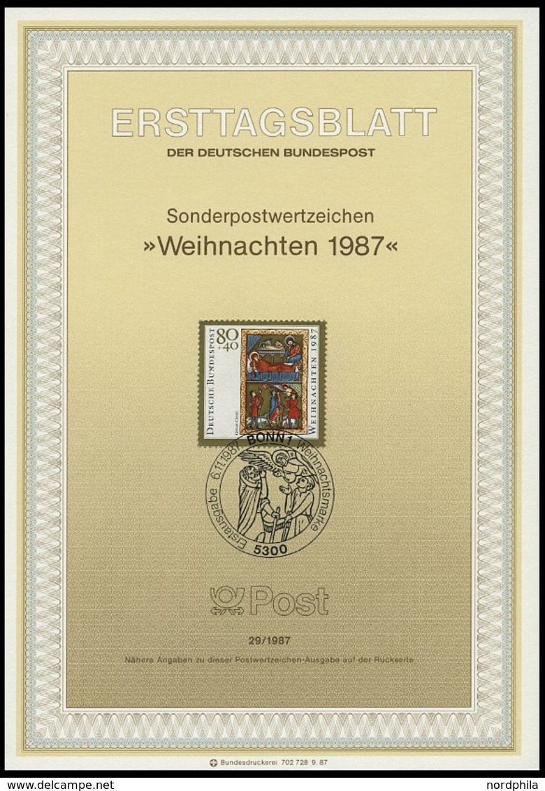 ERSTTAGSBLÄTTER 1306-46 BrfStk, 1987, Kompletter Jahrgang, ETB 1 - 29/87, Pracht - Sonstige & Ohne Zuordnung