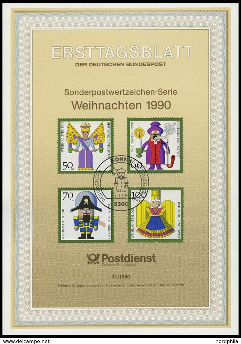 ERSTTAGSBLÄTTER 1444-87 BrfStk, 1990, Kompletter Jahrgang, ETB 1 - 31/90, Pracht - Autres & Non Classés