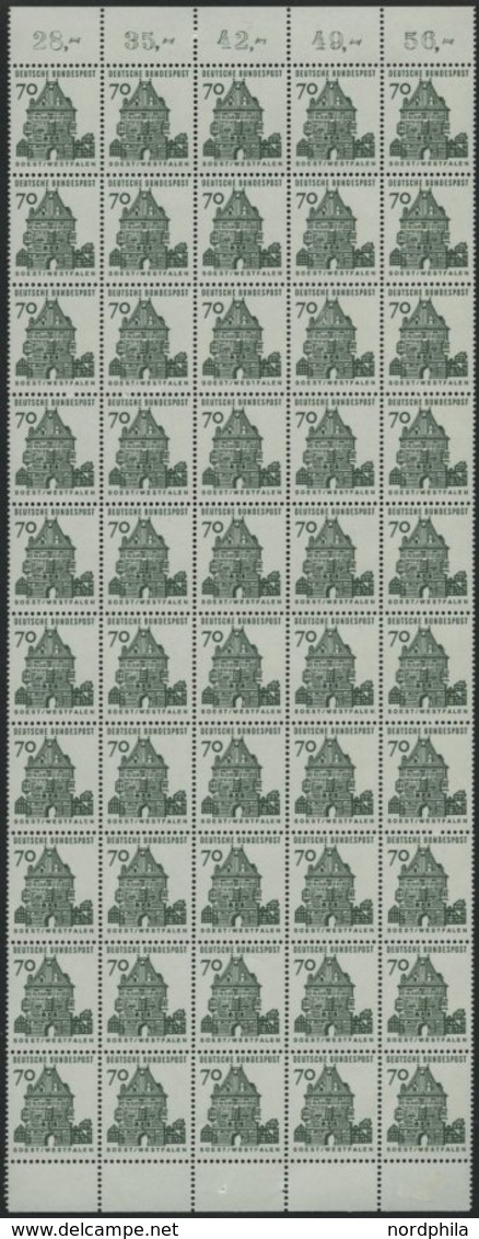 ENGROS 460 **, 1965, 70 Pf. Osthofentor, 20 Waagerechte Paare Im Bogenteil, Pracht, Mi. 120.- - Varietà E Curiosità