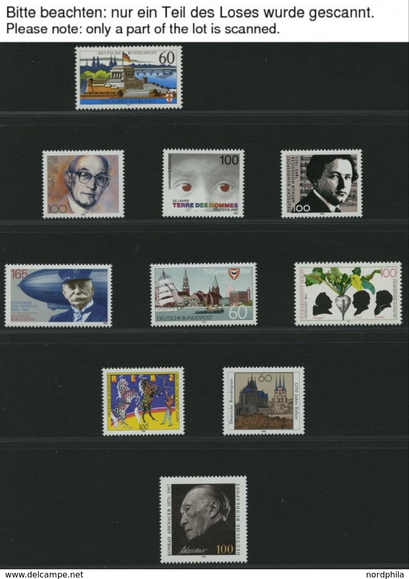JAHRGÄNGE 1582-1644 **, 1992, In Den Hauptnummern Kompletter Jahrgang, Pracht - Used Stamps