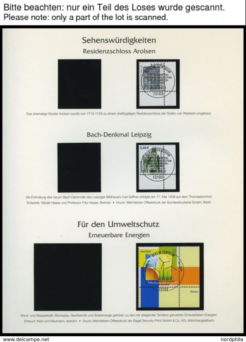 JAHRGÄNGE 2374-2433 O, 2004, Kompletter Jahrgang, Ohne Selbstklebende Marken, Jeweils Aus Der Rechten Unteren Bogenecke, - Oblitérés