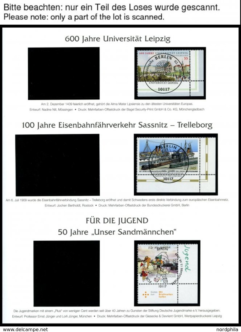 JAHRGÄNGE 2707-2767 O, 2009, Kompletter Jahrgang Mit Ersttagssonderstempel Auf Deutschland Plus Seiten, Pracht - Gebraucht