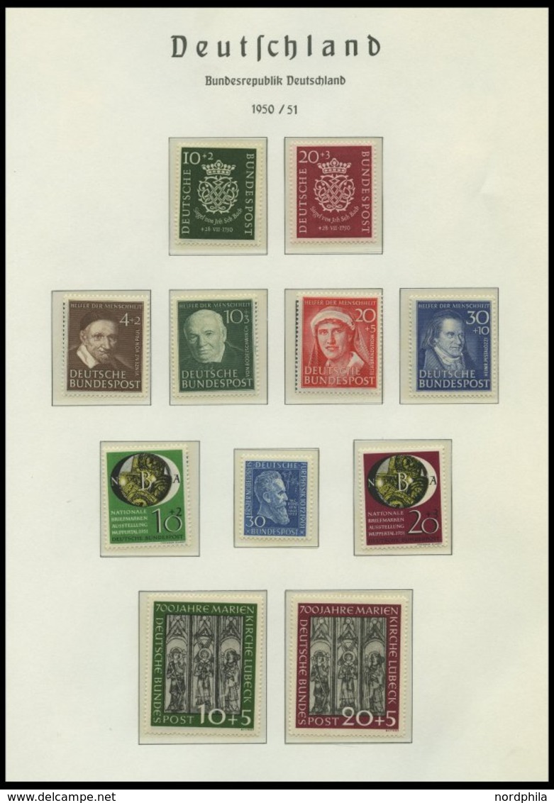 SAMMLUNGEN **, 1948-2012, Bis Auf Den Posthornsatz Komplette Postfrische Sammlung In 3 Falzlosalben, Prachterhaltung - Used Stamps