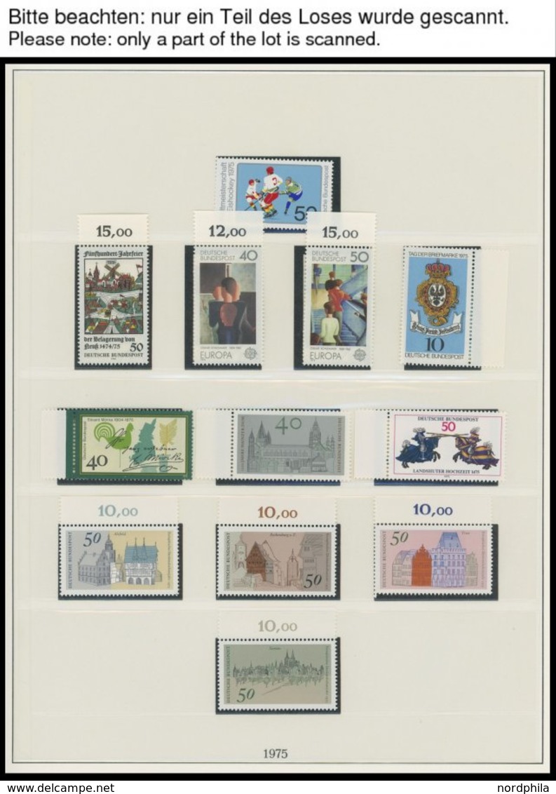 SAMMLUNGEN **, In Den Hauptnummern Komplette Postfrische Sammlung Bundesrepublik Von 1971-81 Und 1983/4 In 2 Lindner Fal - Gebraucht