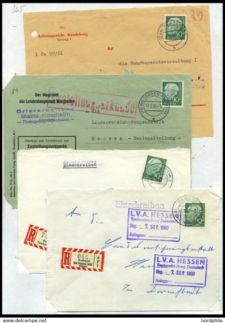 SAMMLUNGEN Umfangreiche Sammlung Von über 2000 Bedarfsbelegen Bundesrepublik Von 1958-72 In 6 Dicken Leitzordnern, Meist - Used Stamps