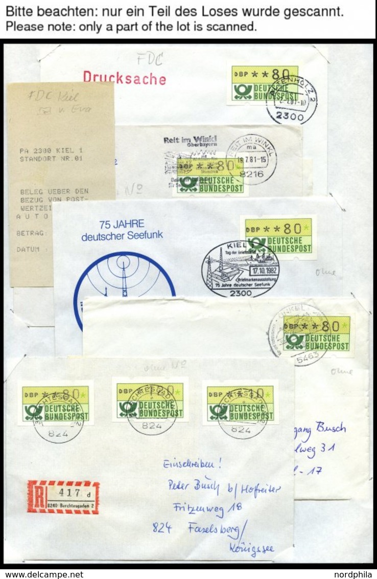 SAMMLUNGEN Sammlung Von Ca. 1500 Bedarfsbelegen Bundesrepublik Von 1981-91 In 5 Dicken Ringbindern, Meist Einfache Beleg - Used Stamps