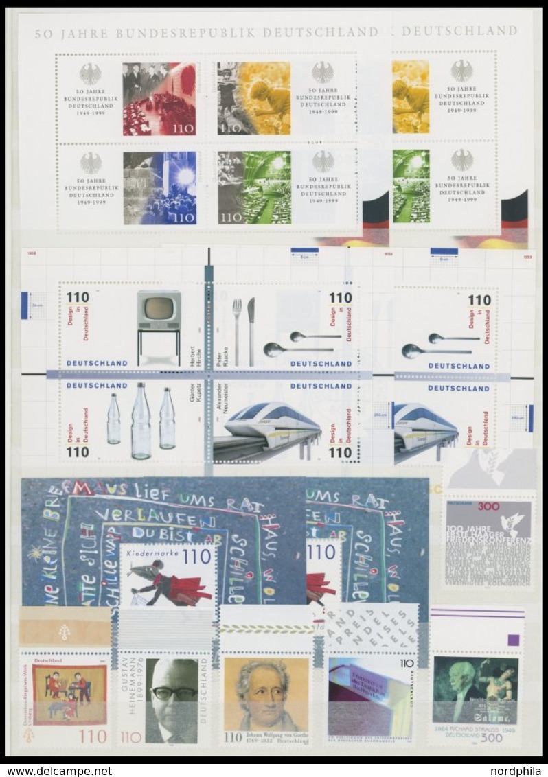 SAMMLUNGEN **,Brief , Wohl Ab Mi.Nr. 1359 In Den Hauptnummern Komplette Postfrische Sammlung Bundesrepublik Von 1988-99  - Used Stamps