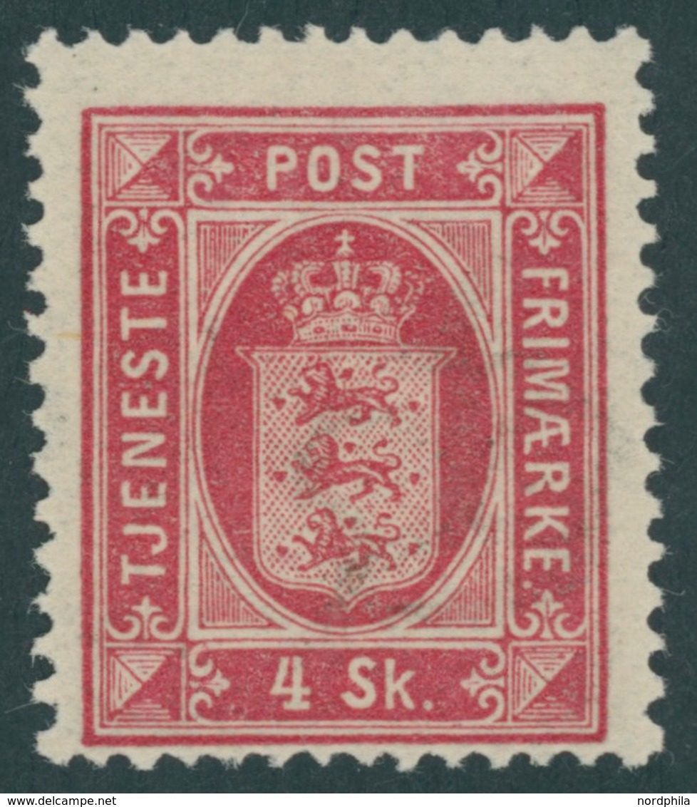 DIENSTMARKEN D 2A *, 1871, 4 S. Rosa, Gezähnt K 14:131/2, Falzrest, Pracht, Mi. 120.- - Other & Unclassified