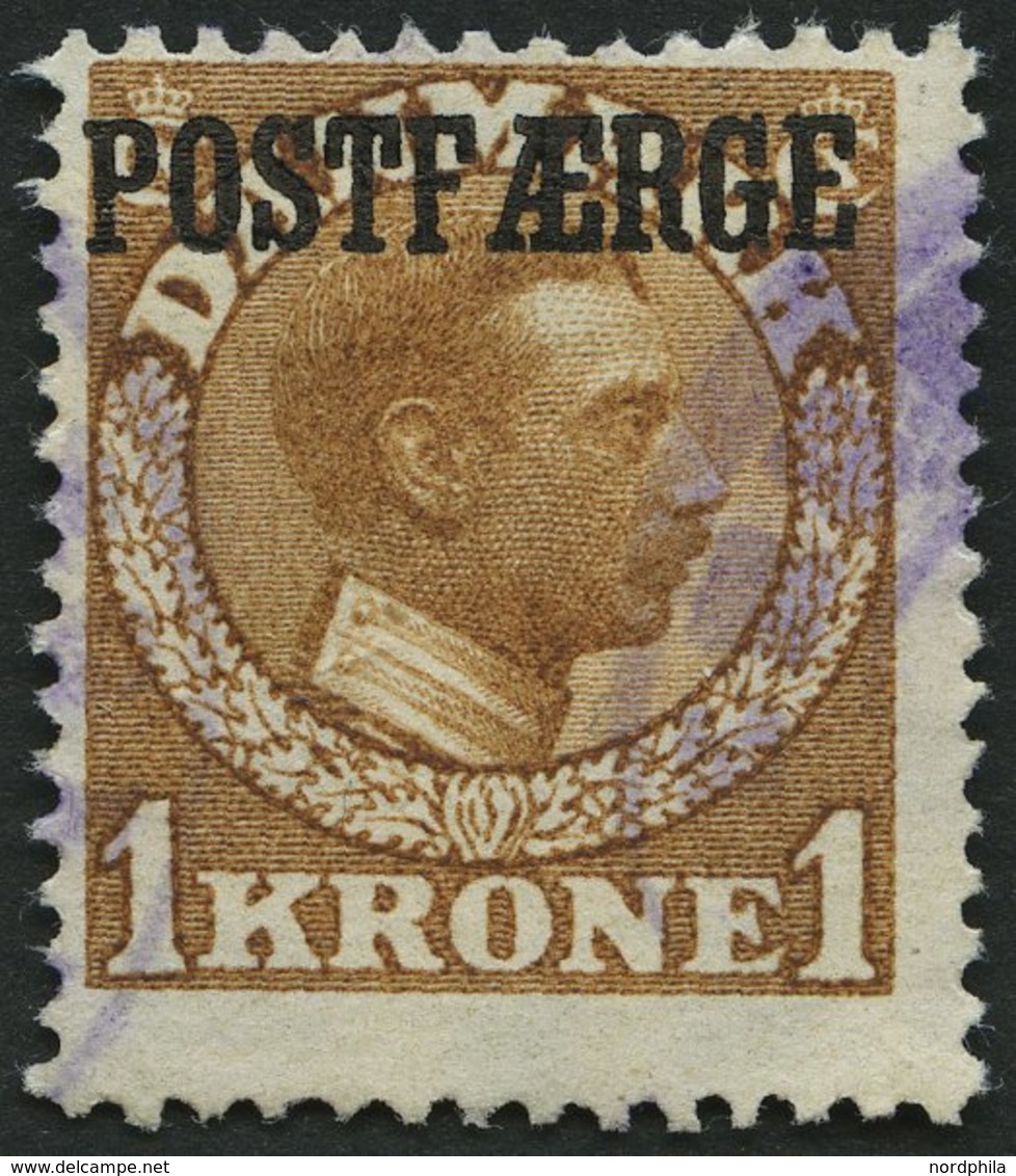 POSTFÄHREMARKEN Pf 4 O, 1919, 1 Kr. Hellbraun, Feinst, Mi. 180.- - Autres & Non Classés